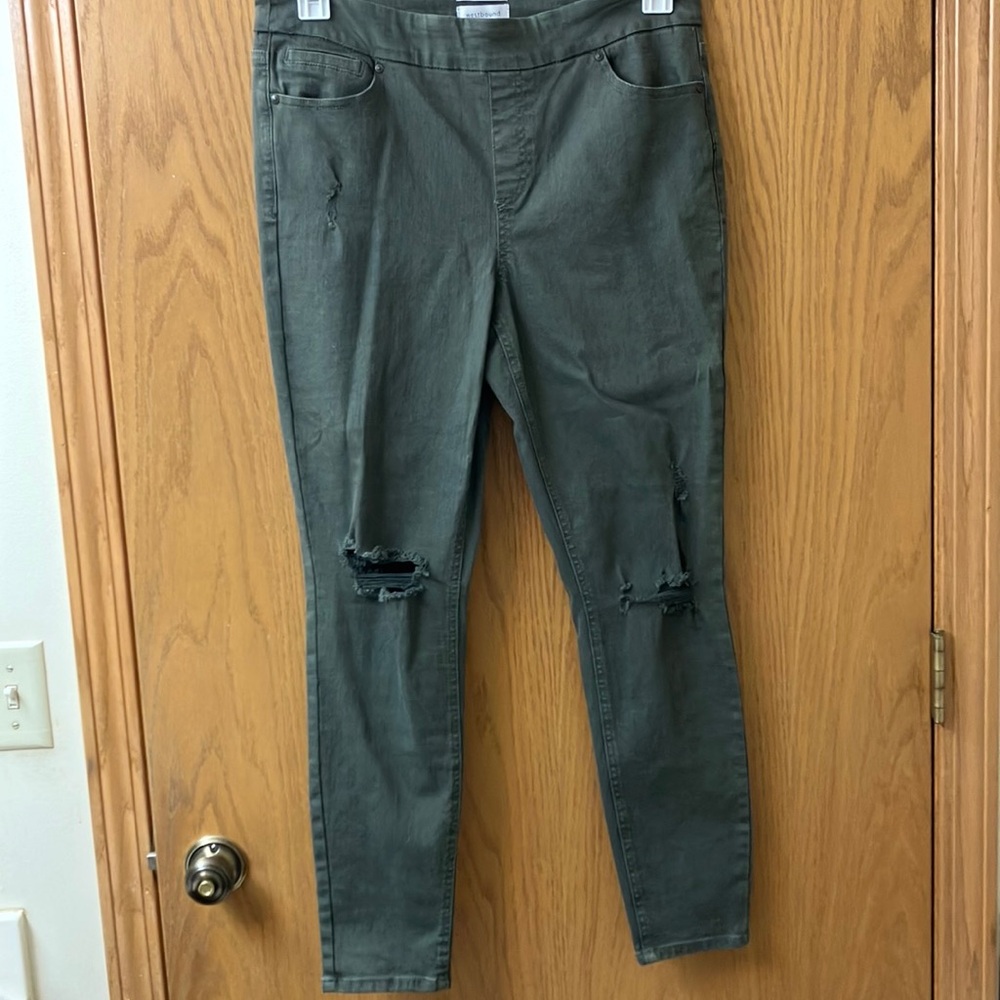 Westbound Sage Green High Waist Trousers, 10S